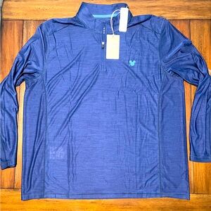 Disney Parks X Tommy Bahamas Palm Coast 1/4 Zip Long Sleeve Pullover Shirt XXL